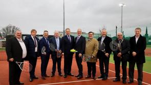Ministerial visit for Larkspur Park, Cashel as classy new tennis court is officially opened 