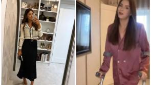 Offaly influencer explains bizarre reason she ended up on crutches