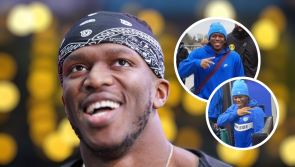 WATCH: YouTube sensation KSI tries on Laois GAA jersey during Portlaoise visit