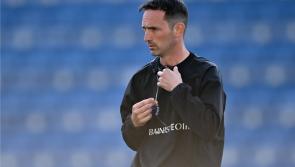 Kildare hurling manager Brian Dowling reacts to Laois loss