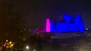 The Rock of Cashel is lit up tonight in support of Rare Ireland Family Support Network