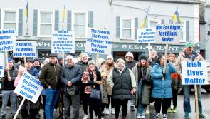 Roscrea protestors joined by Dáil Deputy and local Councillor 