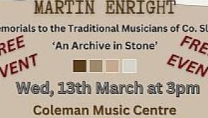 An Archive in Stone’ free event takes place at the Coleman Music Centre