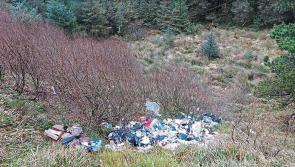 Dumpers drive to top of Slieve Blooms on Laois Offaly border to fly tip  