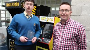 PICTURE: Thurles student wins TUS Games Fleadh Pac-Man competition
