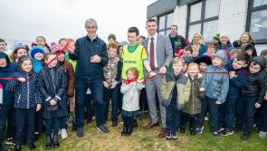 In pictures: Joe Mc Hugh and Jim McGuinness cut the ribbons at  Scoil Naomh Bríd