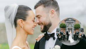 GALLERY: Irish rugby star Robbie Henshaw and new wife embrace at Cashel Palace Hotel