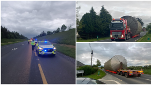 Garda convoy deployed as 'exceptional load' is transported to Belview Port in Waterford