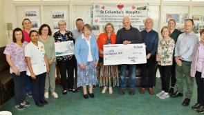 Presentation of funds made at St Columba's Hospital in Thomastown