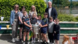 In pictures: Jim McGuinness and Anglo-Celt Cup visit Scoil Mhuire Cresslough 