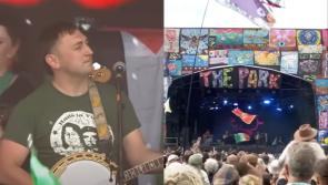 Dundalk group the Mary Wallopers rock Glastonbury Festival dressed in Bobby Sands shirt