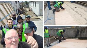 PICTURES: Tullow Mens Shed are building a new shed for their work!