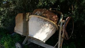 Cement mixer and a power washer among the items stolen from Kilmacrennan site