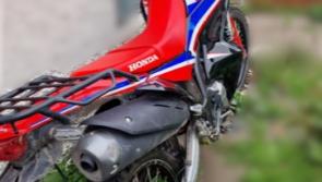 BREAKING: Stolen motorbike from County Kildare among those discovered in garda search operation