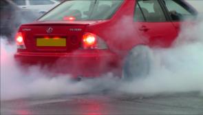 Two cars were seen diffing on Muff main street
