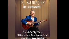 Singer/songwriter PJ Murrihy to perform in concert in county Tipperary village this weekend