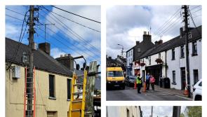 ESB says vehicle hit overhead powerline leaving nearly 1,000 properties without electricity in Portlaoise