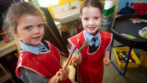 IN PICTURES: First day at school for Hollybush PS Primary 1's 