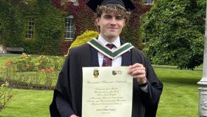 Offaly man graduates with First Class Honours Degree in Law and Business
