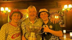 GAA stars fill county cup with unusual drink at Offaly pub they once worked in