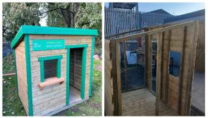 PICTURE: Tullow Men's Shed share images of new Post Office play house