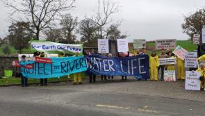 Leitrim activists picket Gold mining dinner dance in Cavan