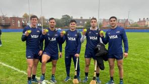 Argentina players had puck around with Portlaoise sliotars before Ireland rugby clash