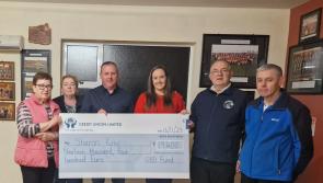 Sharon hits the jackpot! Longford group presents winner of highest ever jackpot with her cheque