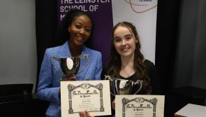 Offaly singer wins overall prize for Music Performance at LSMD Excellence Awards 