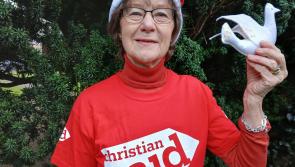 Charity fundraiser in Offaly hangs peace dove for people devastated by war