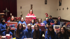 Longford students gather food for local St Vincent De Paul branch