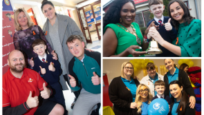 IN PICTURES: Brave little hero Jake rings ‘cancer-free’ bell!