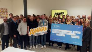 FinTrU and charity partner AWARE NI celebrate successful partnership