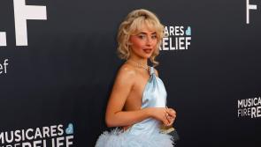Superstar Sabrina stuns at Grammys in gown by County Derry designer