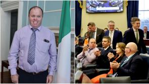 Proud: Longford Senator Paraic Brady delighted to be inside gates of Leinster House to represent farmers 