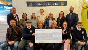 Local Tipperary secondary school makes generous donation to cancer care charity