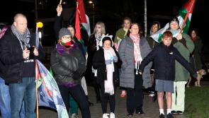 Emergency rally for Palestine held at Free Derry Corner 