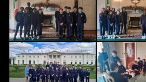PICTURES: 6th class students in Louth visit Áras an Uachtaráin