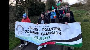 Hundreds march for the Mothers of Gaza in Toome on Mother's Day weekend
