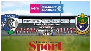 LIVE BLOG DIVISION 3A CAMOGIE LEAGUE FINAL: Laois versus Roscommon