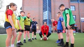 Manchester United legend O’Shea in Derry as IFI joins United Foundation