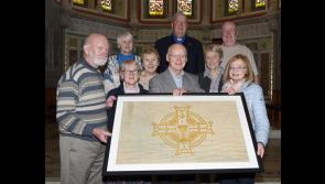 Almost century-old flag from Eucharistic Congress now on display in local Tipperary town
