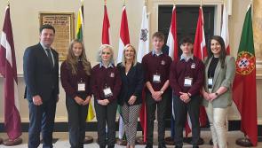 Offaly TD welcomes European Debating Champions from Offaly to Leinster House