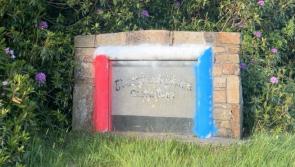 Anger over damage to Irish language sign and graffiti in Glenullin
