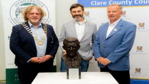 Bust honouring  Clare 'visionary' Dr Brendan O’Regan is officially unveiled in Ennis