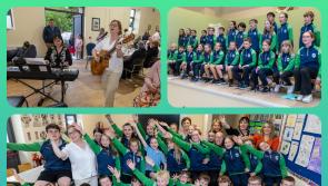 PICTURES: Laois students debut new song inspired by local area