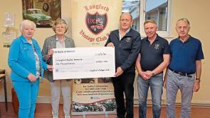 Longford Vintage Club make €1,000 cheque presentation to Hospice  Homecare after show