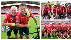 PICTURES: Ally McCoist, Kenny Logan and celebrity team stop off in Limerick during charity cycle