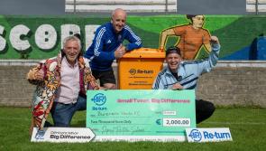 In pictures: TikTok celebs Tadhg and Derry Fleming celebrate with Buncrana Hearts  