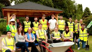 Laois business rolls up sleeves and volunteers with Abbeyleix Tidy Towns